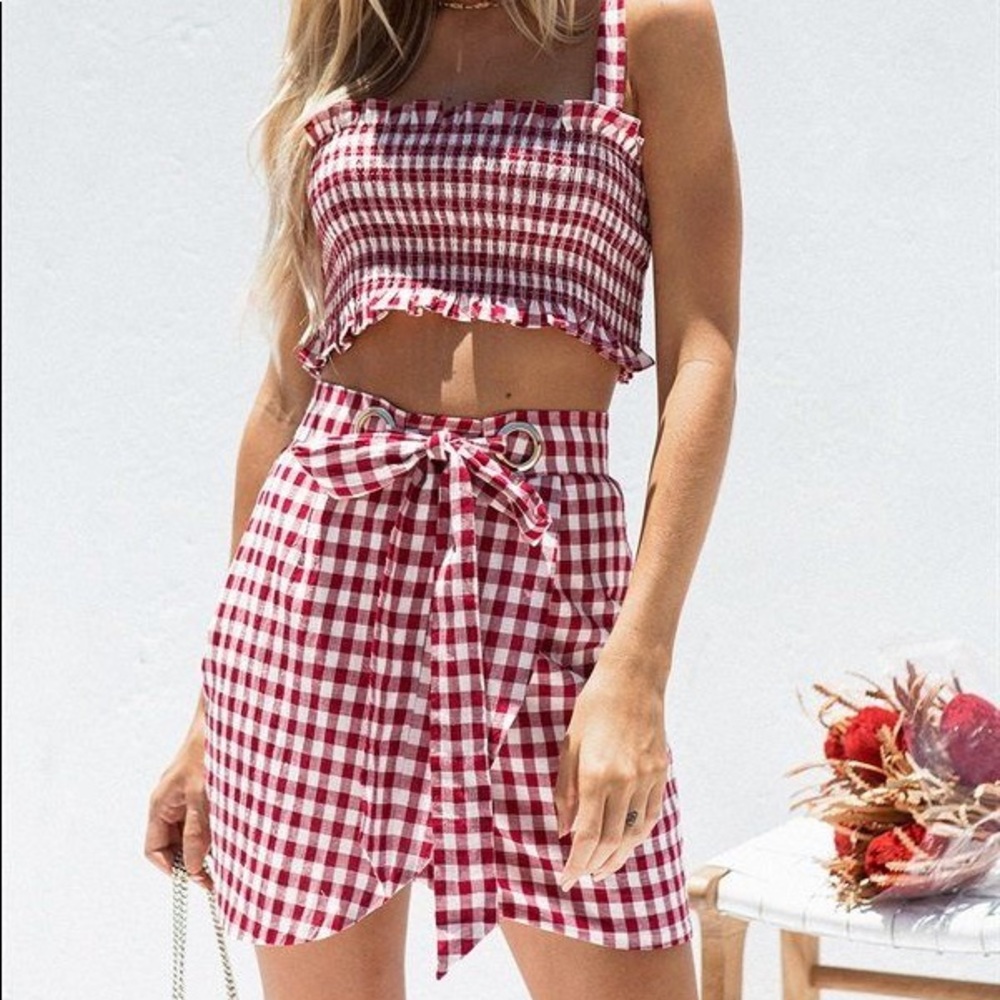 Crop top set